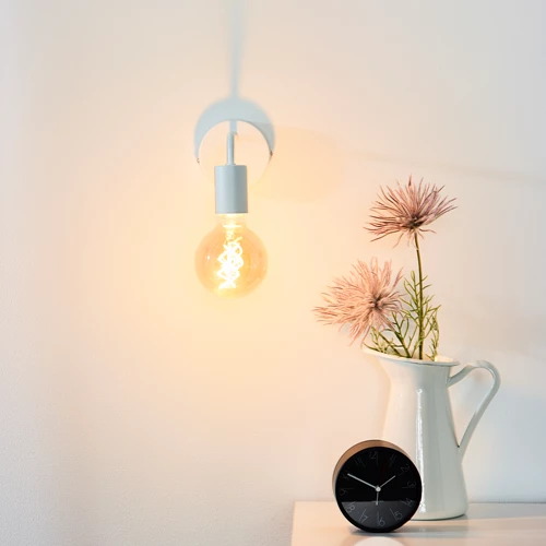 Lucide SCOTT - Wandlamp - 1xE27 - Wit - sfeer 1